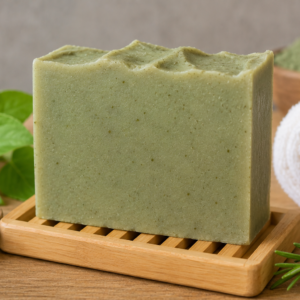 sabonete artesanal argila verde para controle da oleosidade e acne
