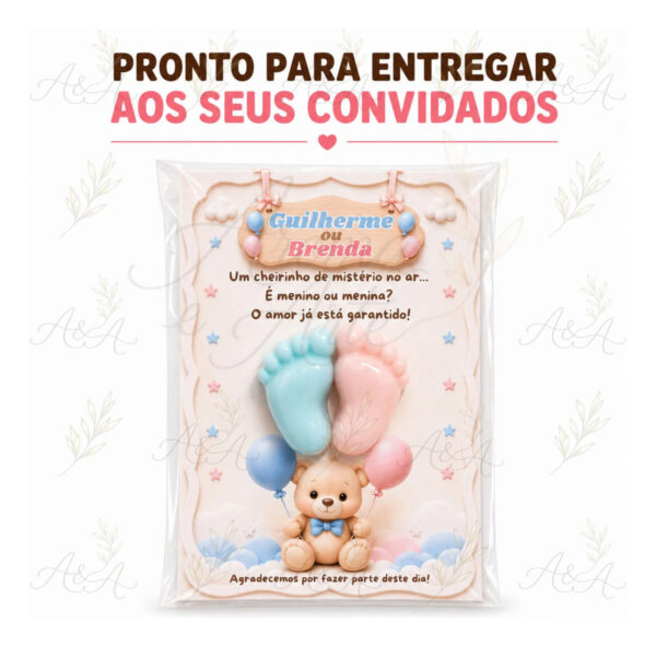 D_NQ_NP_620410-MLB110232149492_052026-F.jpg Lembrancinha de Chá Revelação - Sabonete Artesanal com Cartão | Aroma & Arte