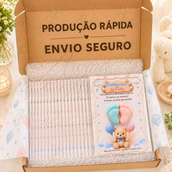 D_NQ_NP_621435-MLB110231823876_052026-F.jpg Lembrancinha de Chá Revelação - Sabonete Artesanal com Cartão | Aroma & Arte