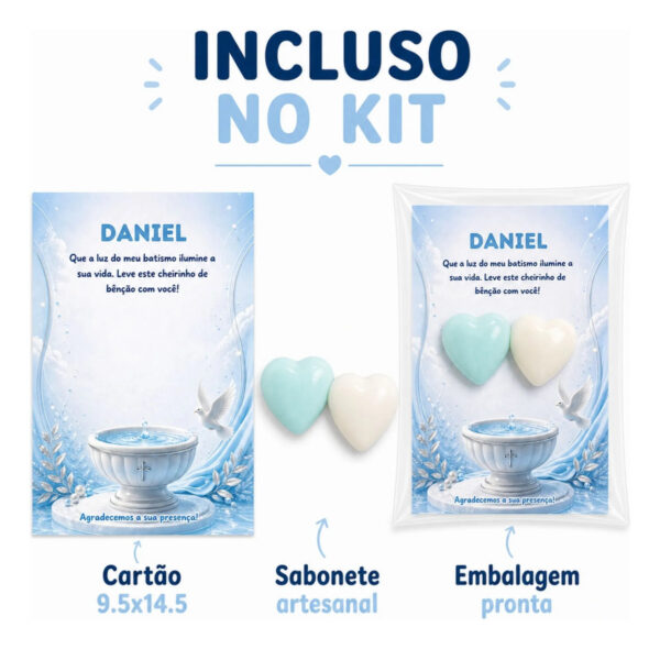 Lembrancinha Batizado - Sabonete Personalizado | Aroma & Arte