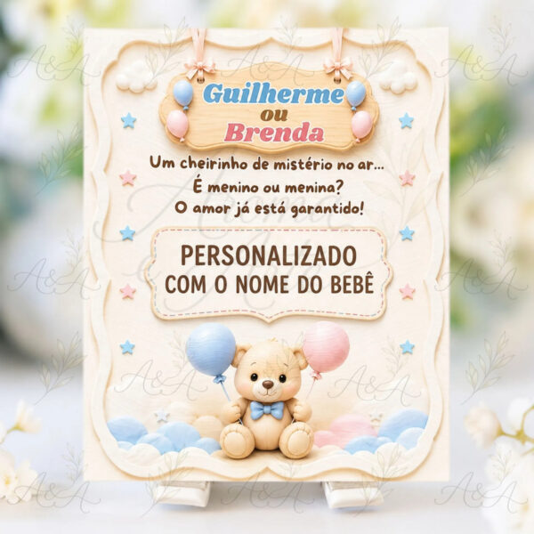 D_NQ_NP_961841-MLB110232149500_052026-F.jpg Lembrancinha de Chá Revelação - Sabonete Artesanal com Cartão | Aroma & Arte