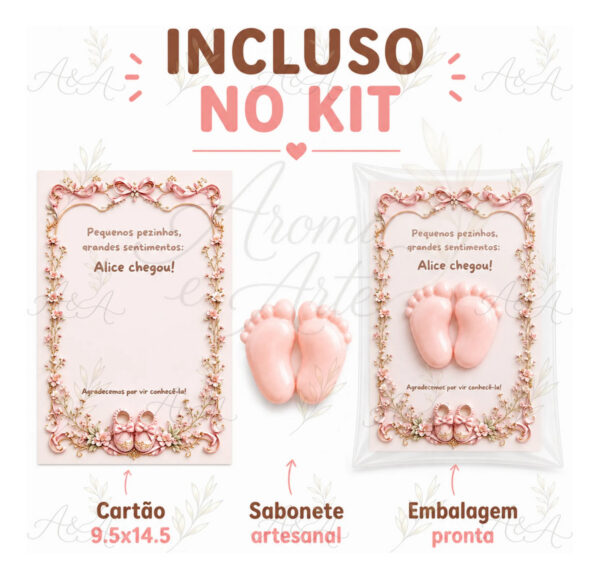 D_NQ_NP_977631-MLB110232140804_052026-F.jpg Lembrancinha de Saída de Maternidade - Sabonete Artesanal com Cartão | Aroma & Arte