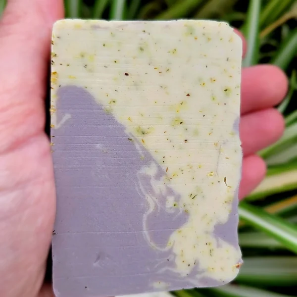 Sabonete Artesanal Lavanda e Camomila - Textura Natural | Aroma & Arte