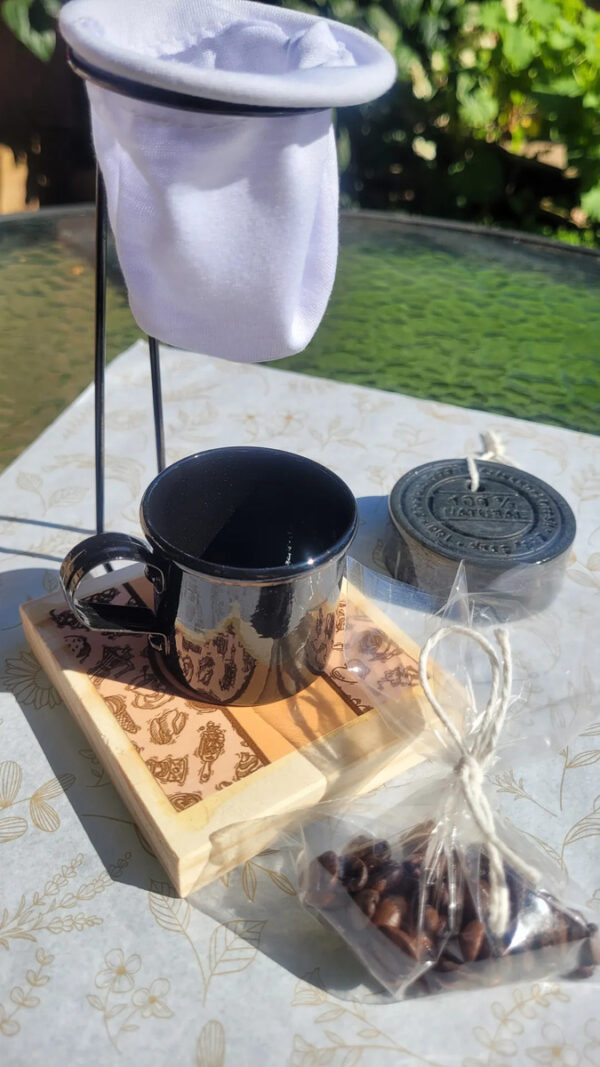 Kit Presente Experiência Café + Sabonete Artesanal - Dia Dos Pais